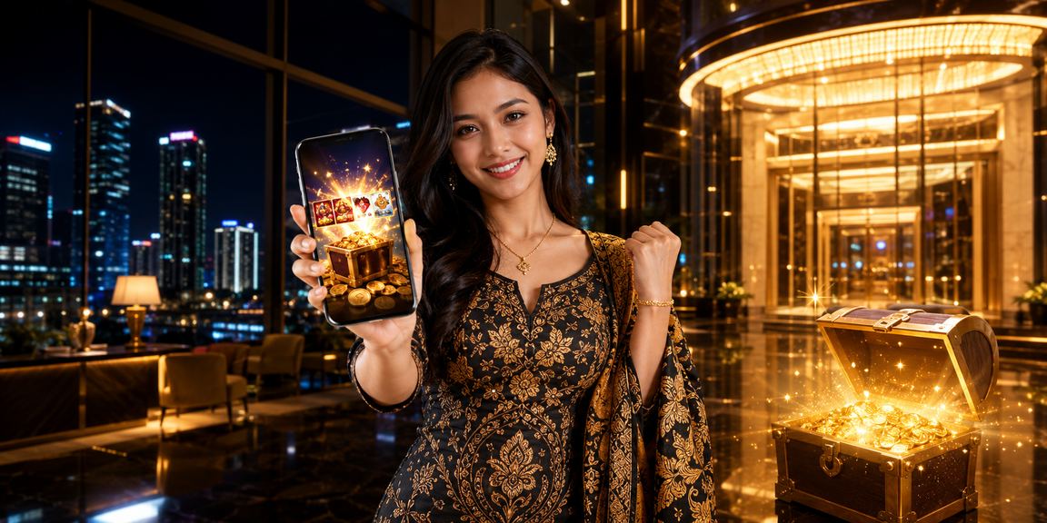 Pemain Petaling Jaya mengakses pertaruhan sukan melalui telefon pintar dengan tema batik